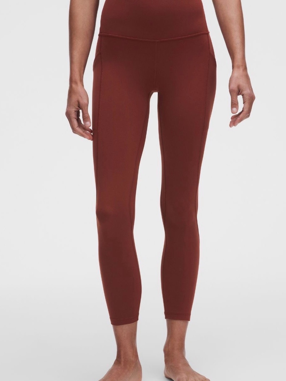 Lululemon Align High-Rise Leggings with Pockets in Deep Rust